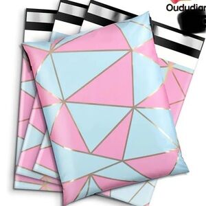 Pink and Blue Office Shipping Supplies poly mailers pack of 8